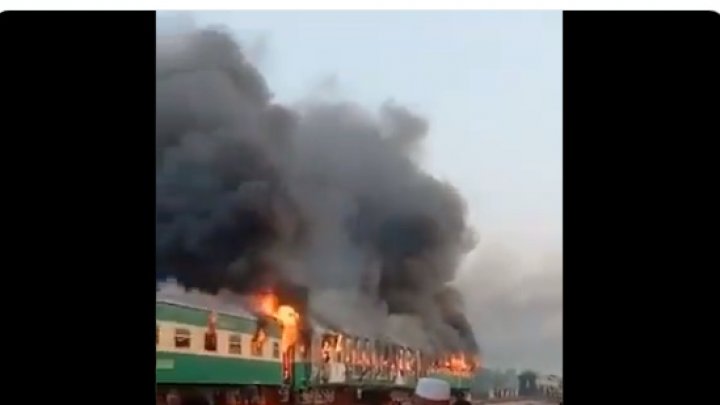 TRAGEDIE. Zeci de morţi şi răniţi, după ce un tren cu pasageri a luat foc (IMAGINI DE GROAZĂ)