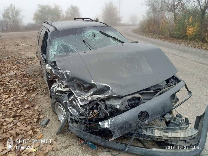 ACCIDENT TERIFIANT în Rîbniţa. Două maşini s-au ciocnit violent (FOTO)