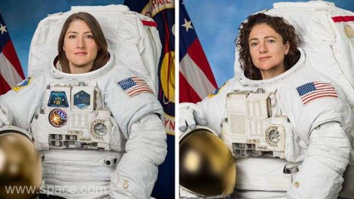 Când va avea loc prima ieşire în spaţiu a două femei astronaut 