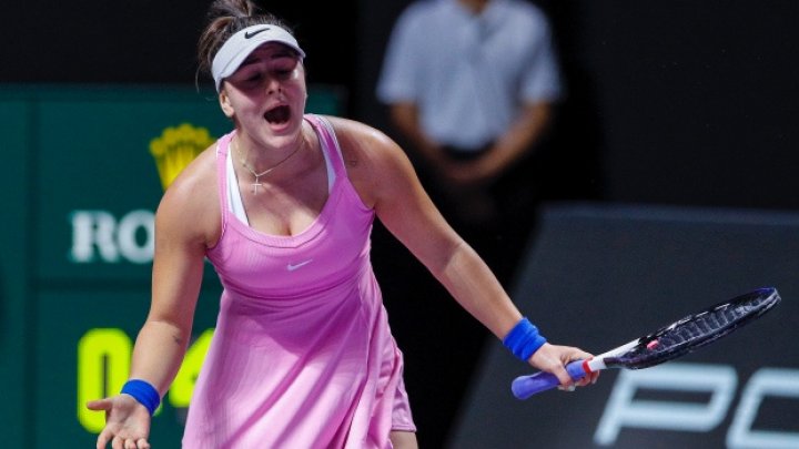 Jucătoarea canadiană de origine română Bianca Andreescu s-a retras de la Turneul Campioanelor