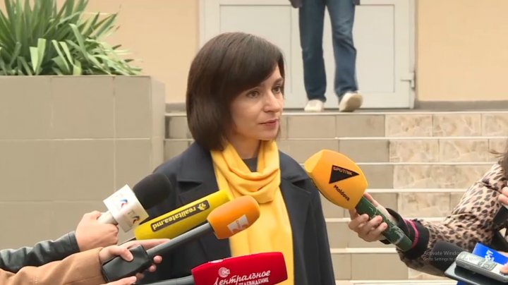Maia Sandu a votat. Ce declarații a făcut