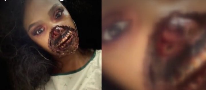 Impresionant! O femeie machiată ca un zombie a ajuns la spital, iar medicii au vrut să o opereze pe loc (FOTO)