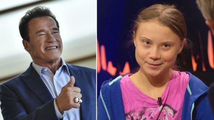 Arnold Schwarzenegger i-a oferit activistei Greta Thunberg un automobil electric