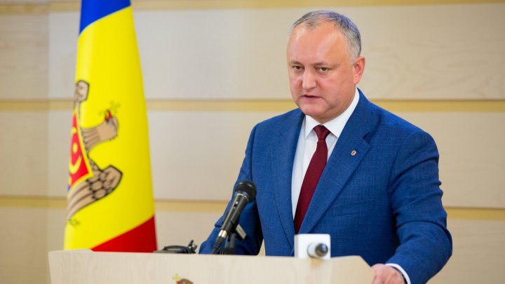 CRIZA POLITICĂ DIN MOLDOVA. Dodon prezintă trei scenarii posibile pentru acest moment (VIDEO)