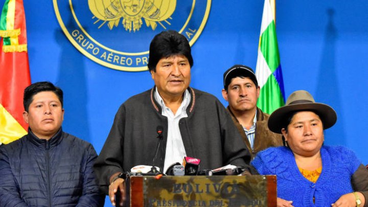 Preşedintele demisionar al Boliviei, Evo Morales, a primit azil politic în Mexic