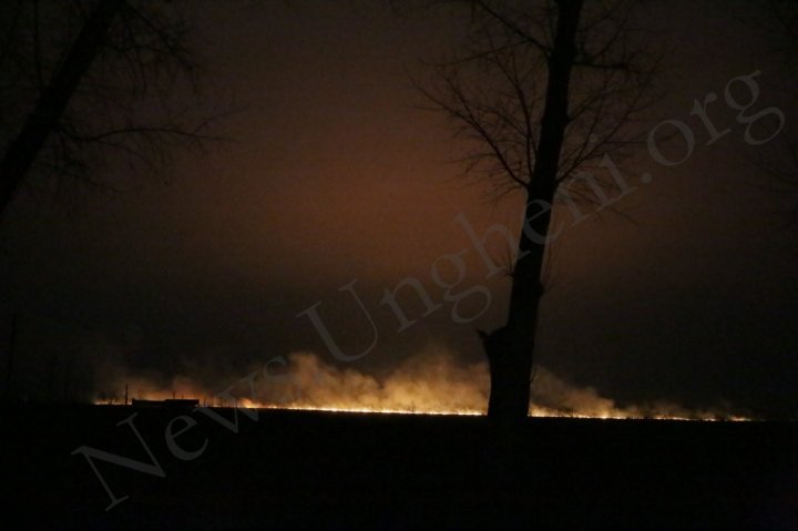 NOAPTE ALBĂ pe şoseaua Sculeni-Ungheni. A izbucnit un INCENDIU puternic (VIDEO/FOTO)