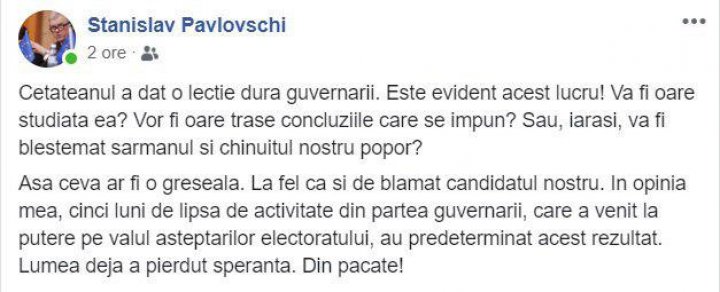 CE a determinat EŞECUL lui NĂSTASE. OPINIA fostulului membru al PPDA Stanislav PAVLOVSCHI