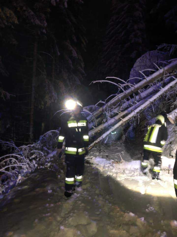 NINGE ABUNDENT în Italia. Drumuri blocate şi copaci prăbuşiţi (VIDEO/FOTO)