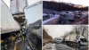 Zeci de camioane făcute praf într-un accident uriaş: Doi morţi, peste 40 de răniţi