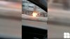 O maşină A ARS CA O TORŢĂ la Bălţi. MOMENTUL în care vehiculul este mistuit de flăcări (VIDEO)