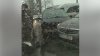 Vremea rea face RAVAGII. Două automobile s-au ciocnit violent în centrul Capitalei. În zonă s-au format ambuteiaje (VIDEO)