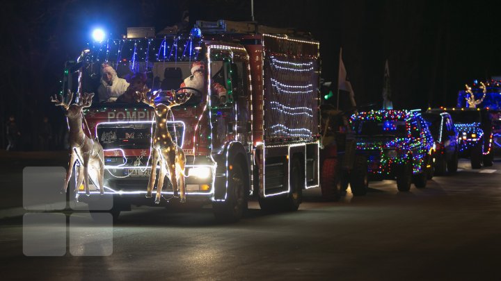 A fost dat startul Caravanei de Crăciun a salvatorilor şi pompierilor (FOTOREPORT)