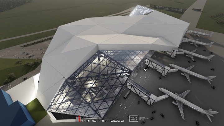 Vezi cum va arăta noul terminal al Aeroportului Internațional Chișinău (FOTO)