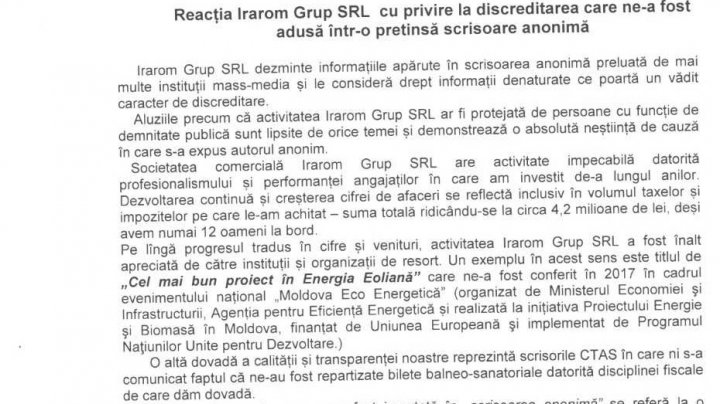 Apar detalii noi despre scrisoarea anonimă "Mafia Procurorilor". Ce spun reprezentanţii unei companii vizate 