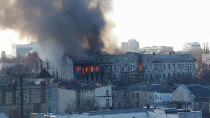 Bilanţul incendiului din Odesa: 16 morţi, directoarea arestată