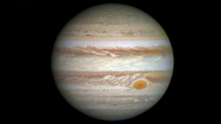 Răsărit de Jupiter, fotografiat de sonda Juno (FOTO)