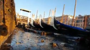 După ce a fost inundată, Veneția aproape că a secat