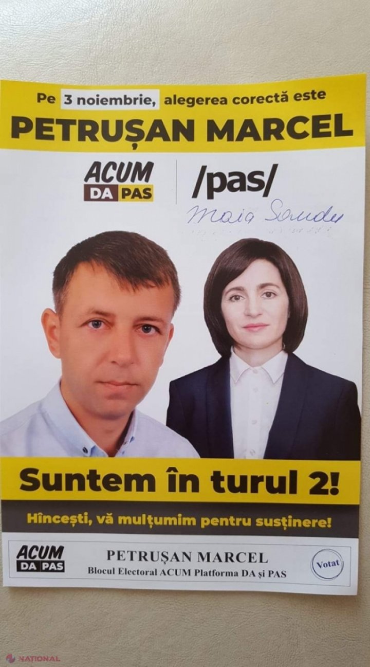 Şeful PAS de la Hânceşti a fost dat afară din partidul Maiei Sandu, iar decizia i-a fost anunţată prin e-mail