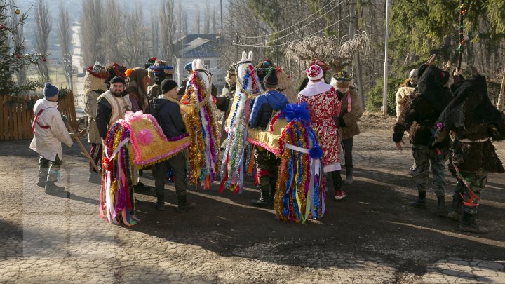 Primiţi urătorii?! În ajunul Sfântului Vasile moldovenii au pornit prin sate cu uratul (FOTO/VIDEO)