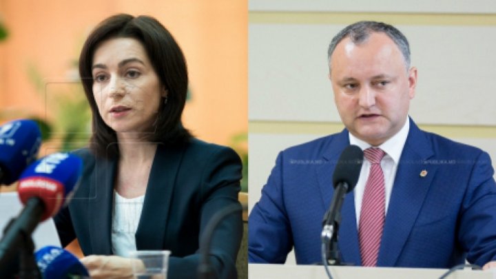 Maia Sandu şi Igor Dodon, întrebaţi dacă vor candida la prezidenţiale. RĂSPUNSUL celor doi