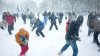 În oraşul Murmansk  s-a desfăşurat o competiţie de aruncat cu bulgări de zăpadă