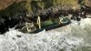 Irlanda: Un vapor-fantomă, apărut printre stânci, după furtuna Dennis