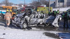 Carambol cu 200 de mașini în Canada: Doi morţi şi zeci de răniţi (VIDEO)