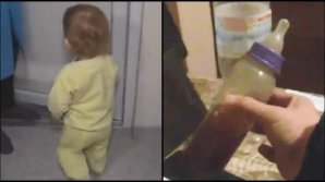 Mamă monstru: O fetiţă, găsită abandonată în frig şi cu un biberon plin cu votcă lângă ea