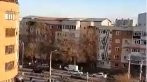 Imagini de infarct! MOMENTUL în care o tânără din Craiova se aruncă de la etaj (VIDEO) 