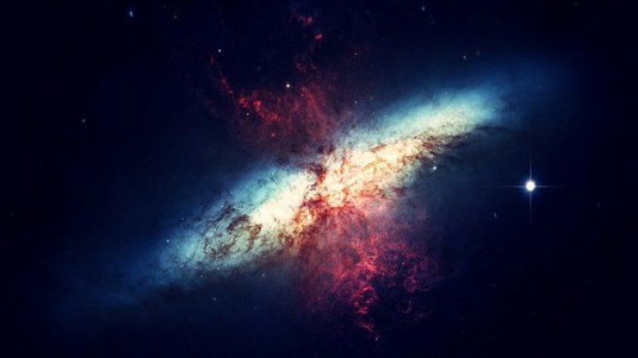 O galaxie cu nucleu dublu, descoperită în vecinătatea Căii Lactee