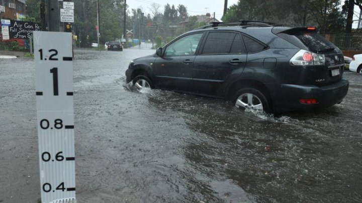 Oraşul australian Sydney, afectat de cele mai intense ploi înregistrate în ultimele trei decenii