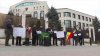 PROTEST la Ambasada Rusiei în Republica Moldova. Partidul Verde Ecologist a cerut retragerea trupelor ruse din stânga Nistrului 