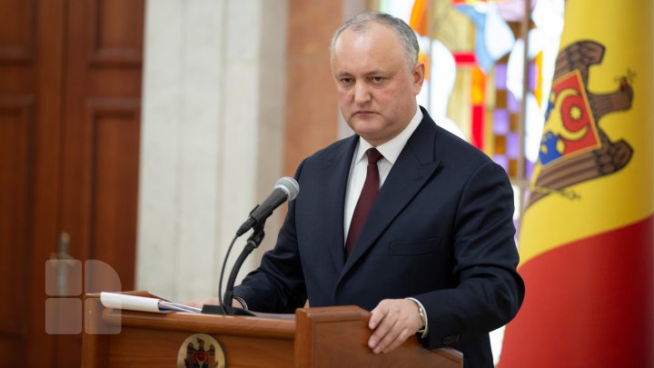 Mesajul președintelui Igor Dodon de Ispas: Liniște sufletească, sănătate și bucurii