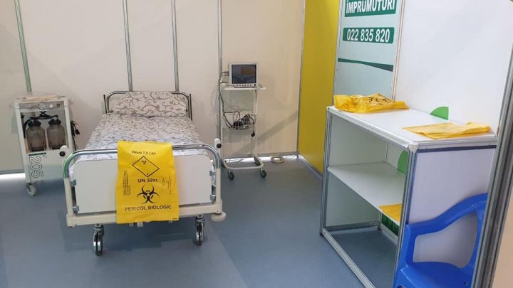 Cum decurg lucrările de amenajare a Centrului de triere la Moldexpo. Primul pavilon, gata în totalitate (FOTO) 