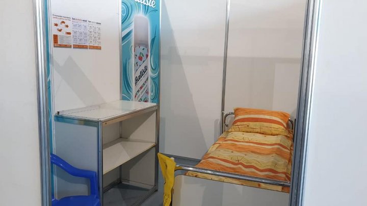 Cum decurg lucrările de amenajare a Centrului de triere la Moldexpo. Primul pavilon, gata în totalitate (FOTO) 