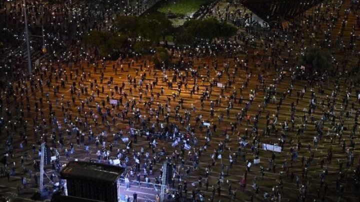 Protest la Tel Aviv. Mii de israelieni au ieșit din nou pe străzi