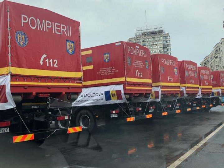 Convoiul umanitar românesc a pornit de la București spre Moldova (FOTO/VIDEO)