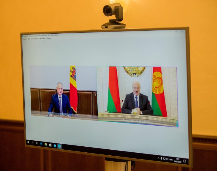 Igor Dodon, întrevedere online cu preşedintele Belarusului, Alexandr Lukașenko 