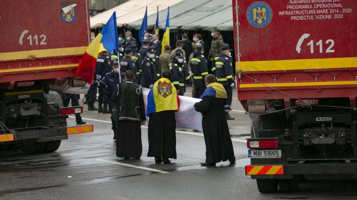 Ceremonia de primire a donațiilor umanitare din partea României (FOTOREPORT)