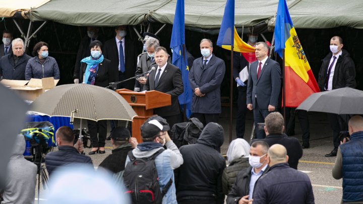 Ceremonia de primire a donațiilor umanitare din partea României (FOTOREPORT)