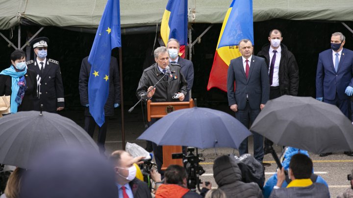 Ceremonia de primire a donațiilor umanitare din partea României (FOTOREPORT)