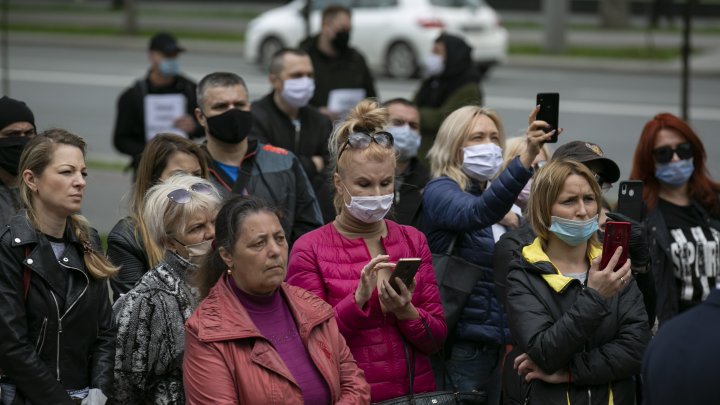 Protestul reprezentanţilor businessului mic şi mijlociu (FOTOREPORT)