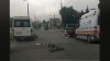 Accident GRAV pe şoseaua Hînceşti din Capitală. Un bărbat care se deplasa pe o trotinetă, lovit de o maşină (VIDEO)