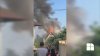 Incendiu puternic la Dumbrava. Arde o casă cu trei nivele (FOTO/VIDEO)