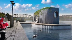 Un sculptor ceh a creat o casă plutitoare, realizată din piese fabricate cu o imprimantă 3D (VIDEO)