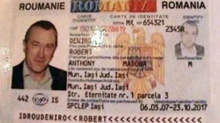 Un bărbat obţinea credite cu un buletin cu poza lui Robert de Niro