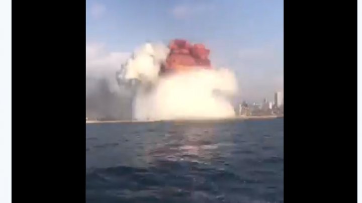 O explozie puternică a zguduit capitala libaneză Beirut (VIDEO)