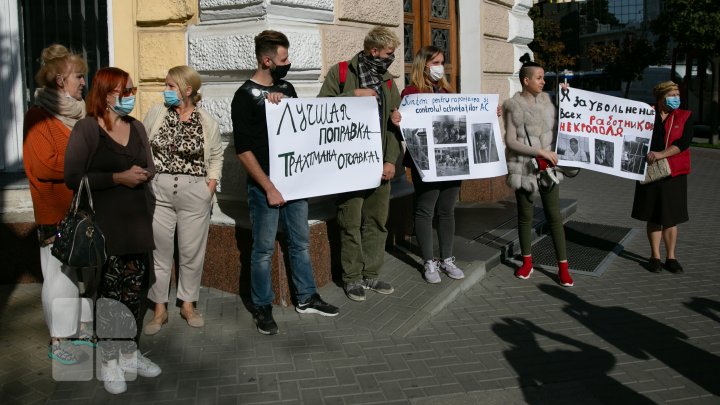 PROTEST la Primărie. Animalele sunt tratate cu cruzime la centrul de sterilizare, susțin activiștii (FOTOREPORT)