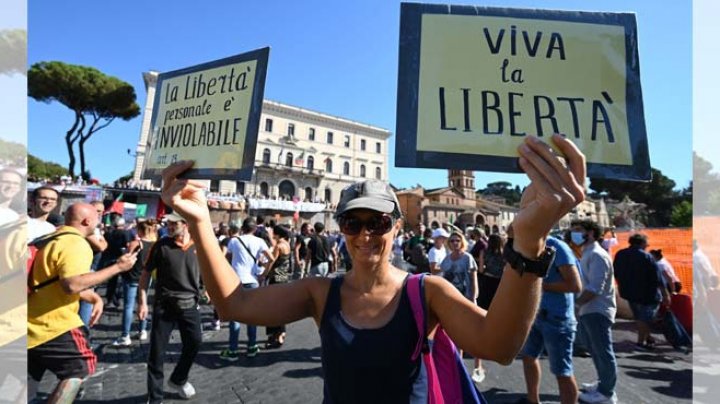 Coronavirus: Mii de oameni au protestat în Croaţia şi Italia