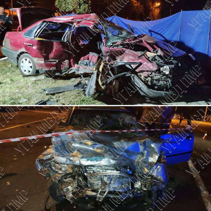 Accident înfiorător în orașul Bender. Două persoane au murit, după ce mașinile în care se aflau s-au ciocnit violent (FOTO)